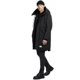 khujo Hant Herren-Mantel Winterparka lange Jacke Winter-Parka Coat Schwarz – Bild 4