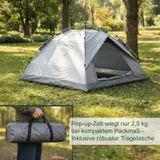Campingzelt Pop Up Zelt Reisezelt Leichtzelt Sommerzelt Zelt 3 bis 4 Personen – Bild 6