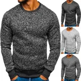 Sweatshirt Langarmshirt Pullover Pulli Rundhals Sport Herren Mix BOLF Classic – Bild 2
