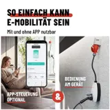 ABSINA Mobile Wallbox 11kW mit App Steuerung - 16A Ladekabel Typ 2 - CEE Stecker – Bild 3