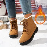 Damen Stiefeletten warm gefüttert Stiefel Winter Boots Schuhe Winterstiefel NEU – Bild 6