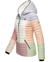 Navahoo Damen Jacke Steppjacke Übergangsjacke gesteppt Colour Blocking  NEU B841 – Bild 3