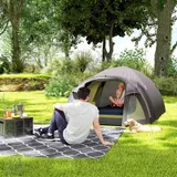 Outsunny Campingzelt für 2 Personen leicht UV 50+ Tunnelzelt mit Vordach – Bild 10