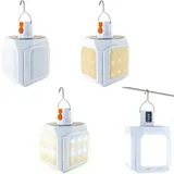 2x Schwaiger Outdoor LED Solar Laterne Akku Lampe Leuchte Camping Schirm Zelt – Bild 4