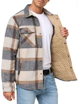 Indicode Herren Übergangsjacke Spin-Langarmhemd Hemd Langarm Gefüttert Männer – Bild 3