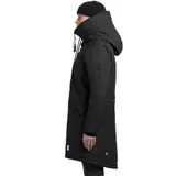 khujo Hant Herren-Mantel Winterparka lange Jacke Winter-Parka Coat Schwarz – Bild 2