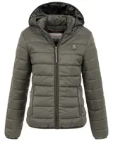 Damen Herbst Steppjacke Outdoor Übergangsjacke leicht Kapuze Frühling – Bild 1