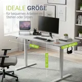 Schreibtisch höhenverstellbar elektrisch Arbeitsplatz mit - Sehr Gut – Bild 5