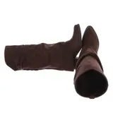 Damen Bikerschuhe mit Reißverschluss Ital-Design 0086 in Braun – Bild 2