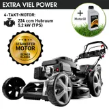 BRAST Rasenmäher Benzin 5,2kW(7 PS) | mit Antrieb | XXL - 55cm Schnittbreite – Bild 2