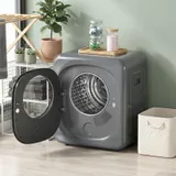 HOMCOM Mini Wäschetrockner mit 5 Programm 800 W 4 kg bis zu 60℃ Grau – Bild 2