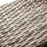 Gartenset in grau Sitzgarnitur + 2 Sessel + Tisch Gartenmöbel Lounge Poly Rattan – Bild 6
