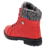 Damen Stiefeletten Boots Stiefel Booty Gefütterte Winterschuhe Schuhe Warmfutter – Bild 3