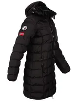 Geographical Norway Damen Winter Jacke FVSC Mantel Parka Steppjacke lange Kapuze – Bild 4