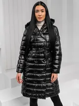 Wärmejacke Winterjacke Steppjacke Unifarben Winter Casual Damen Mix BOLF Kapuze – Bild 1