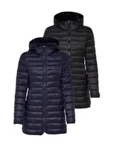 ONLY Damen langer Stepp-Mantel OnlTahoe Oversize Übergangs-Jacke Kapuze Herbst – Bild 7