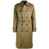 Original Niederländische Armee Offiziers Trenchcoat Militär Mantel Khaki – Bild 1
