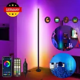 LED Stehleuchte RGB 10W Dimmbar Farbig Stehlampe Lichtsäule Standleuchte Dimmbar – Bild 1