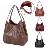 Damen Tasche Leder Crossbody Schultertasche Umhängetasche Handtasche Shopper Bag – Bild 13