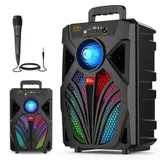 Tragbarer Bluetooth 5.0 Lautsprecher Subwoofer Musikbox LED mit Mikrofon Stereo· – Bild 2