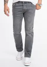 Herren Jeans Hose Grau Rock Creek Jeanshose Regular Fit Stonewashed RC-2276 NEU – Bild 2
