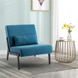 Loungesessel Sessel mit Kissen Stoffsofa Einzelsofa Wohnzimmersofa Gepolstert – Bild 2