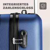Koffer Hartschale Trolley Reisekoffer Hartschalenkoffer 4 Rollen Spinner Case XL – Bild 6