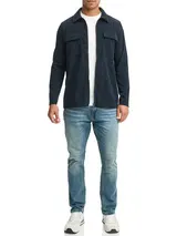 Indicode Herren Overshirt INNemoto Zip Shirt–Hemd Reißverschluss – Bild 6