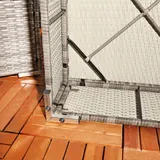 XXL Rattanmöbel Gartenset Polyrattan Lounge Gartenmöbel Sitzgruppe Schwarz Braun – Bild 8