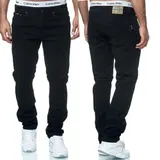 Herren Jeans Hose Stretch Übergröße Übergrößen 5 Pocket Jeanshose SCHWARZ BLAU  – Bild 1