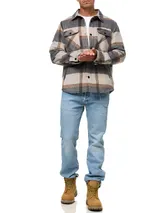 Indicode Herren Übergangsjacke Spin-Langarmhemd Hemd Langarm Gefüttert Männer – Bild 5