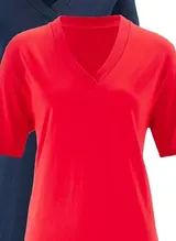 3 Damen Shirt V-Ausschnitt 1x weiß  2x schwarz 100% Baumwolle Gr. 36 - 58 neu 09 – Bild 8