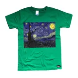 EAKS® Kinder Jungen T-Shirt Motiv: "Vincent van Gogh - Sternennacht" Kids Shirt – Bild 1