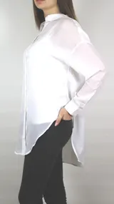Damen Bluse weiß weich fallend als Knotbluse pflegeleicht Größe 34 bis 48 neu 05 – Bild 8