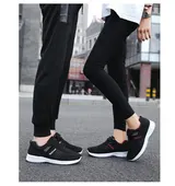 Herren Damen Sneaker Sportschuhe Turnschuhe Laufschuhe Freizeit Klettverschluss  – Bild 9