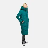 Marikoo Damen Winter Steppjacke Stepp Jacke lang warm Mantel Parker B979 NEU – Bild 3