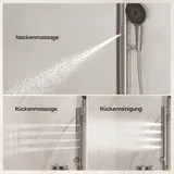 Duschsystem Regendusche mit 4 Massage-Modi, Chrom Duschset ohne Armatur HOROW – Bild 5