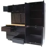 Werkstatt Schranksystem 9-teilig Werkstattwand Werkstattschrank Werktisch 57064 – Bild 4