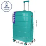 XL Koffer Reisekoffer Travel Hartschalenkoffer Reisen Grün 48x75x28 cm 100 L – Bild 1