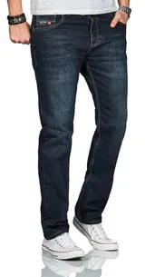 A. Salvarini Beppo Designer Herren Jeans Hose Basic Jeanshose Comfort Fit – Bild 3