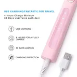 Fairywill 507 USB Elektrische Schallzahnbürste 5 Modi 4 Weiche Ersatzköpfe Timer – Bild 6