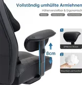 Ergonomischer Gaming Stuhl Schreibtischstuhl Drehstuhl Chefsessel Bürostuhl DE – Bild 6