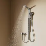 HOROW Regendusche System ohne Armatur, Grau Duschsystem mit Handbrause – Bild 1