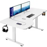 CASARIA® Schreibtisch Bürotisch Computertisch Höhenverstellbar Elektrisch Büro – Bild 1