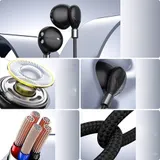 3,5 mm Kabelgebundene In Ear Magnetische Kopfhörer mit Mikrofon für Gaming Liv – Bild 1