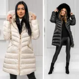 Steppjacke Winterjacke Jacke Sportjacke Classic Zip Unifarben Damen BOLF Casual  – Bild 4