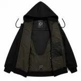 Herren Motorrad Hoodie Aramid Biker jacke mit CE-Protektoren Schutzbekleidung – Bild 9