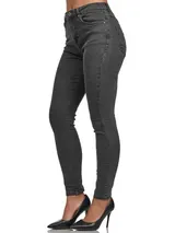 Tazzio Jeans Damen High Waist Skinny Fit Jeanshose Stretch Denim Hose – Bild 4
