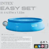 INTEX 457x122 Schwimmbecken swimming Pool Schwimmbad Quick up Swimmingpool easy – Bild 3