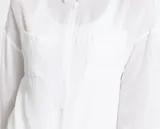 Damen Bluse weiß weich fallend als Knotbluse pflegeleicht Größe 34 bis 48 neu 05 – Bild 9